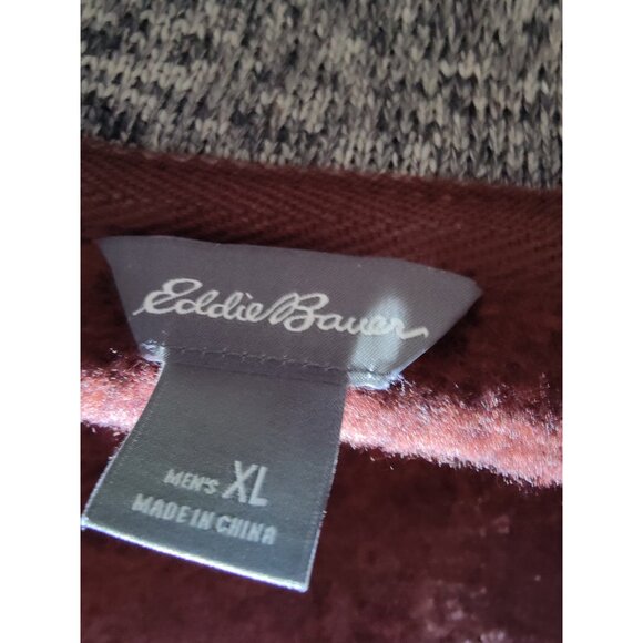 Eddie Bauer Men's Brown 1/4-Zip Casual Sporty Pullover Sweatshirt XL - Picture 6 of 6